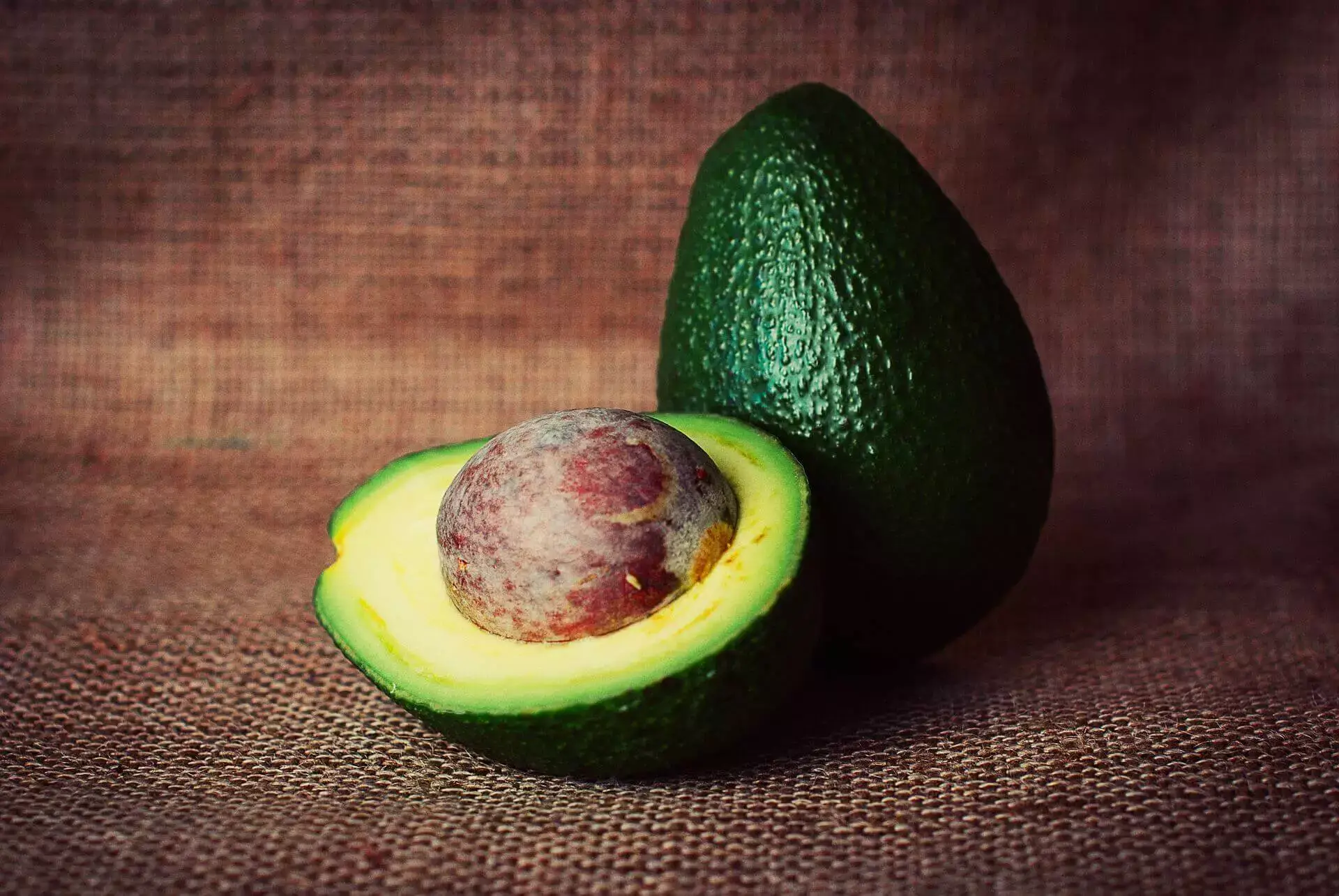 Avocado cut in halve